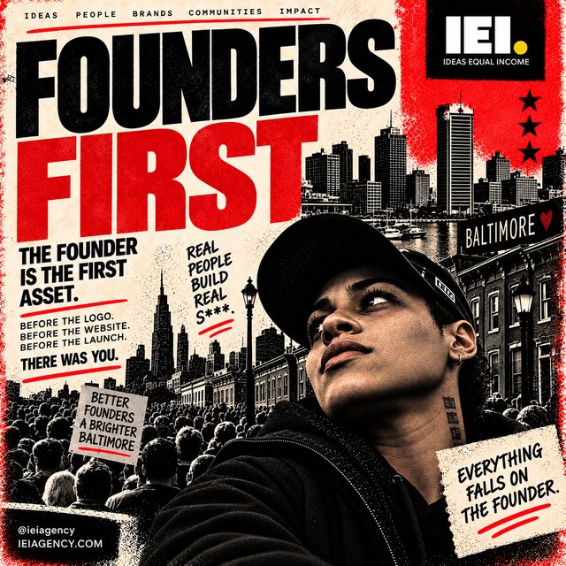 Founders First. The founder is the first asset. Before the logo, before the website, before the launch, there was you.